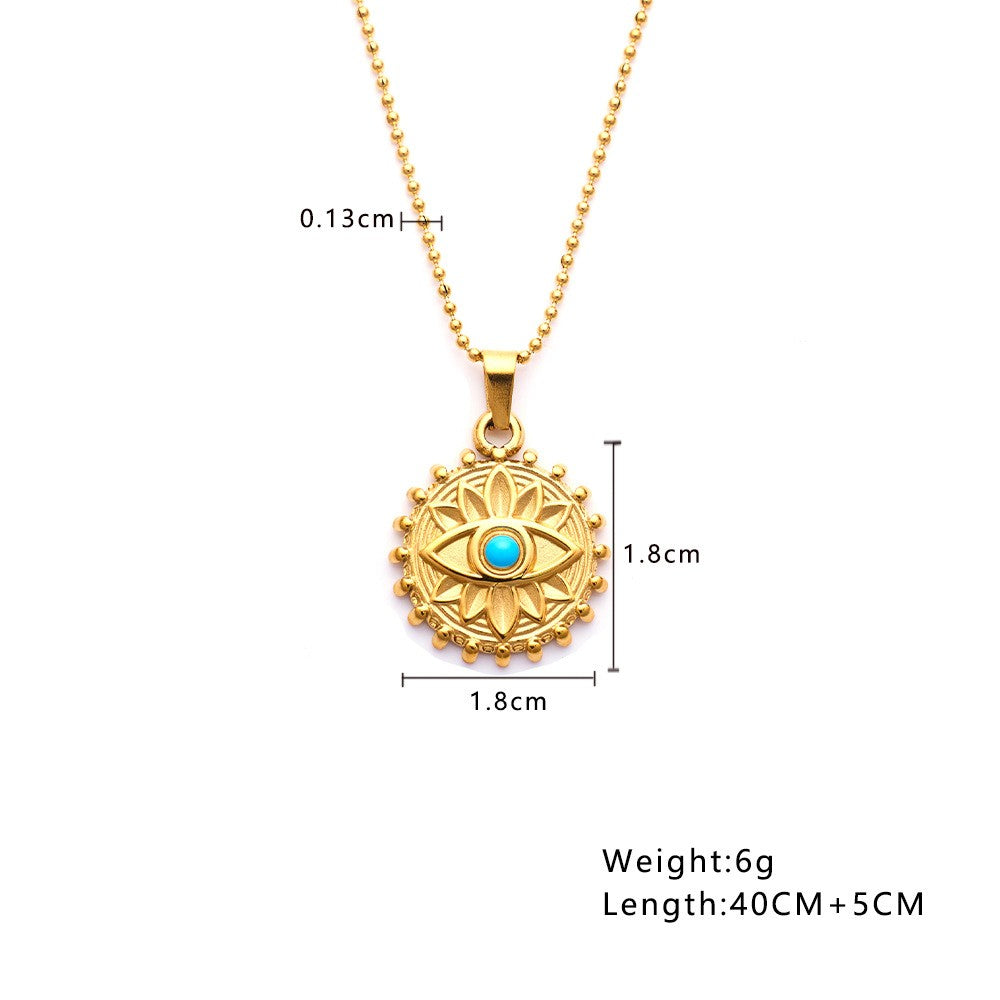 Stainless Steel Jewelry Evil Eye Fashion Necklace
