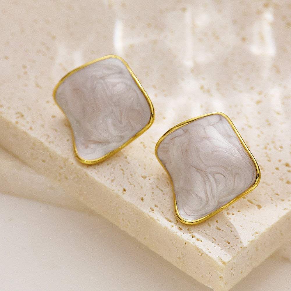 Stainless Steel Shell Fashion Earrings