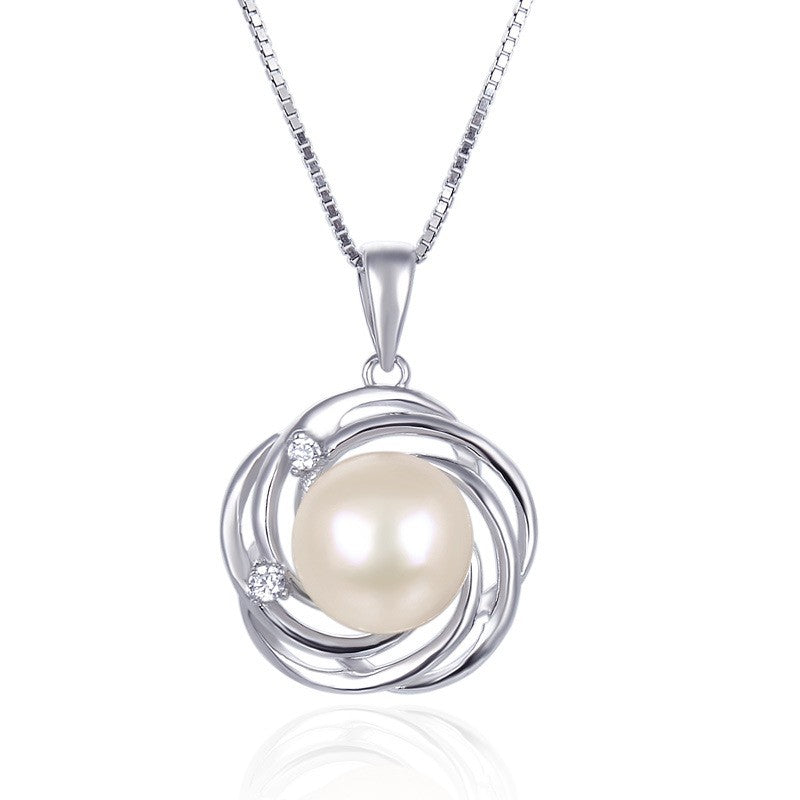 925 Sterling Silver Pearl Fashion Necklace