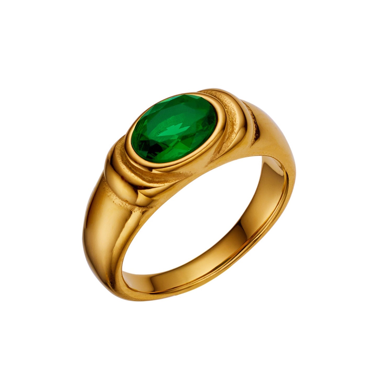 Stainless Steel Minimalist Fashion Ring