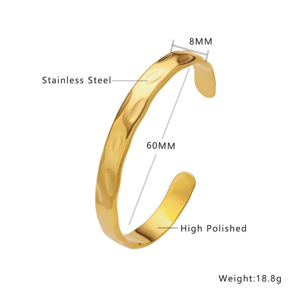 Stainless Steel Jewelry Minimalist Fashion Bangle