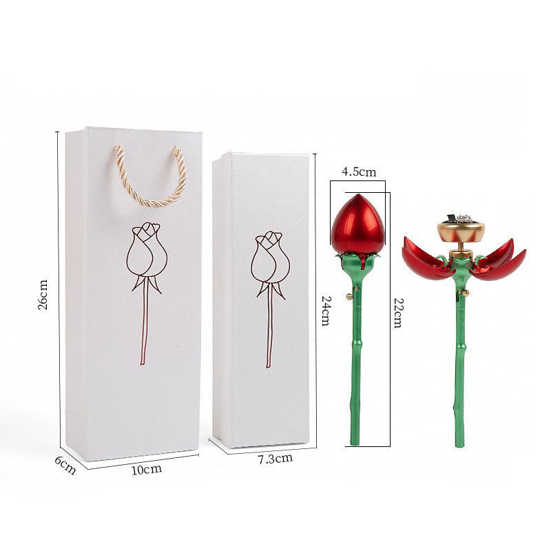 A Rose-Inspired Jewelry Box for Jewelry Packaging