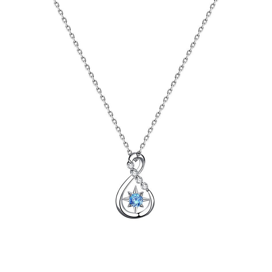925 Sterling Silver Infinity Fashion Necklace