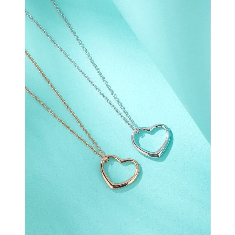 925 Sterling Silver Heart Necklace