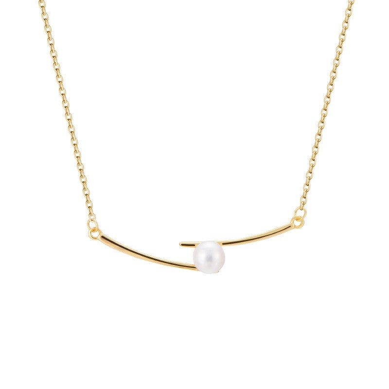 925 Sterling Silver Pearl Fashion Necklace