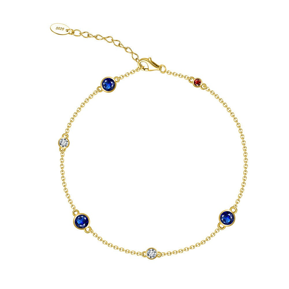 925 Sterling Silver Zircon Fashion Bracelet