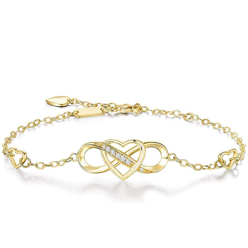 925 Sterling Silver Infinity Fashion Bracelet