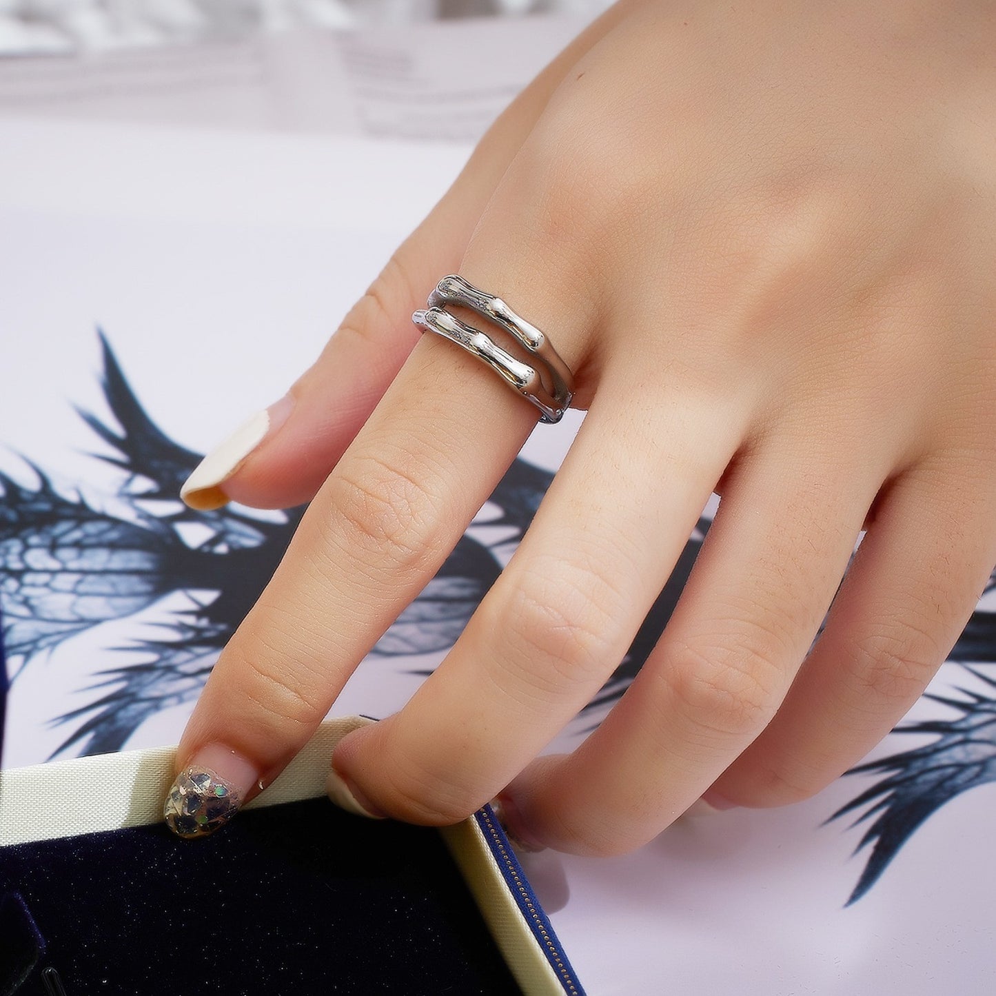 Stainless Steel Minimalist Fashion Ring