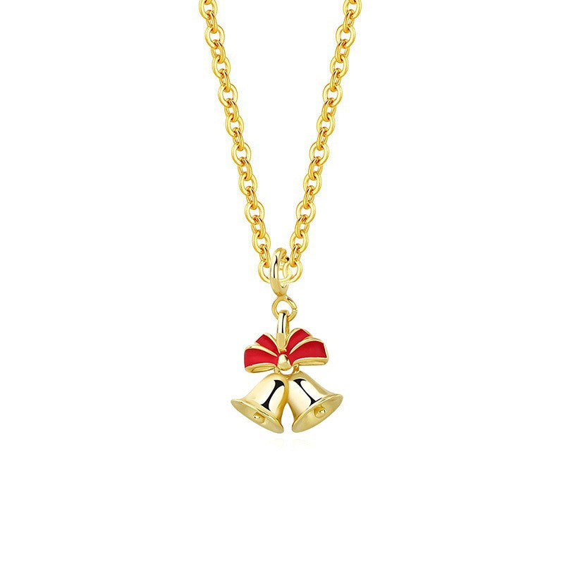 925 Sterling Silver Christmas Bell Necklace