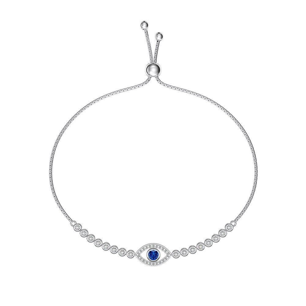 925 Sterling Silver Evil Eye Fashion Bracelet