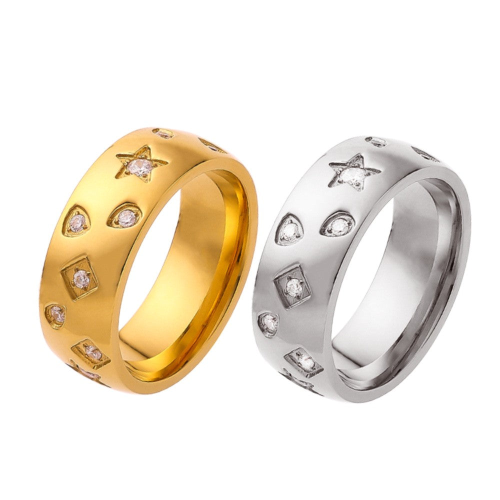 Stainless Steel Minimalist Fashion Ring
