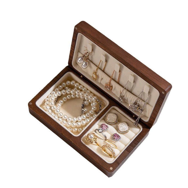 Elegant Solid Wood Jewelry Storage Box