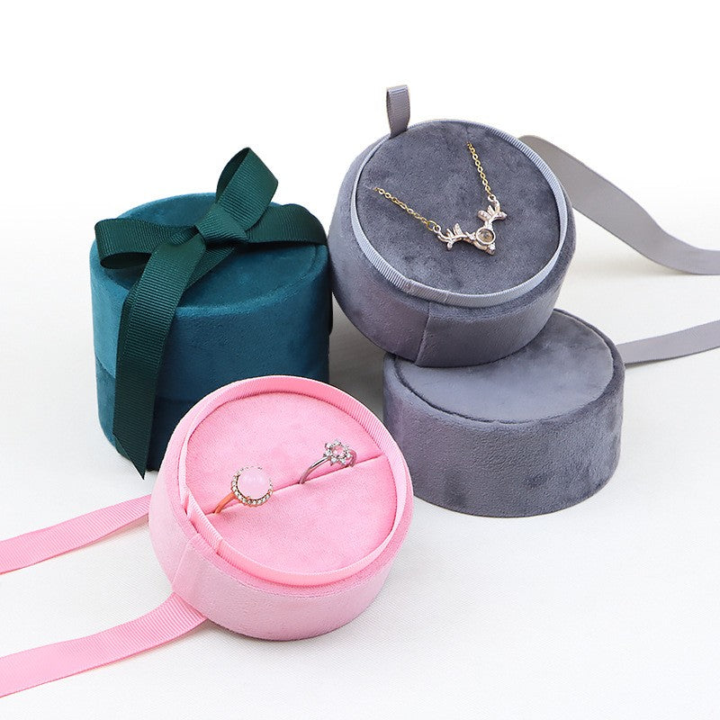 Velvet Round Jewelry Gift Box