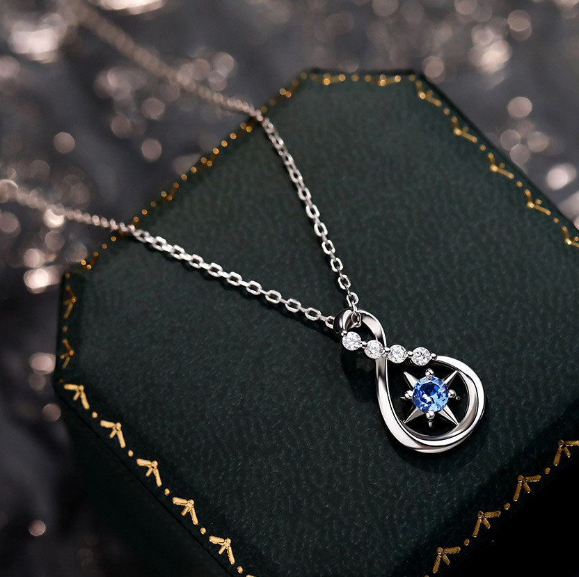 925 Sterling Silver Infinity Fashion Necklace