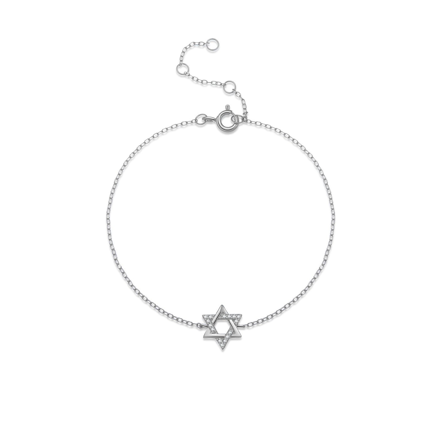 925 Sterling Silver Star Fashion Bracelet