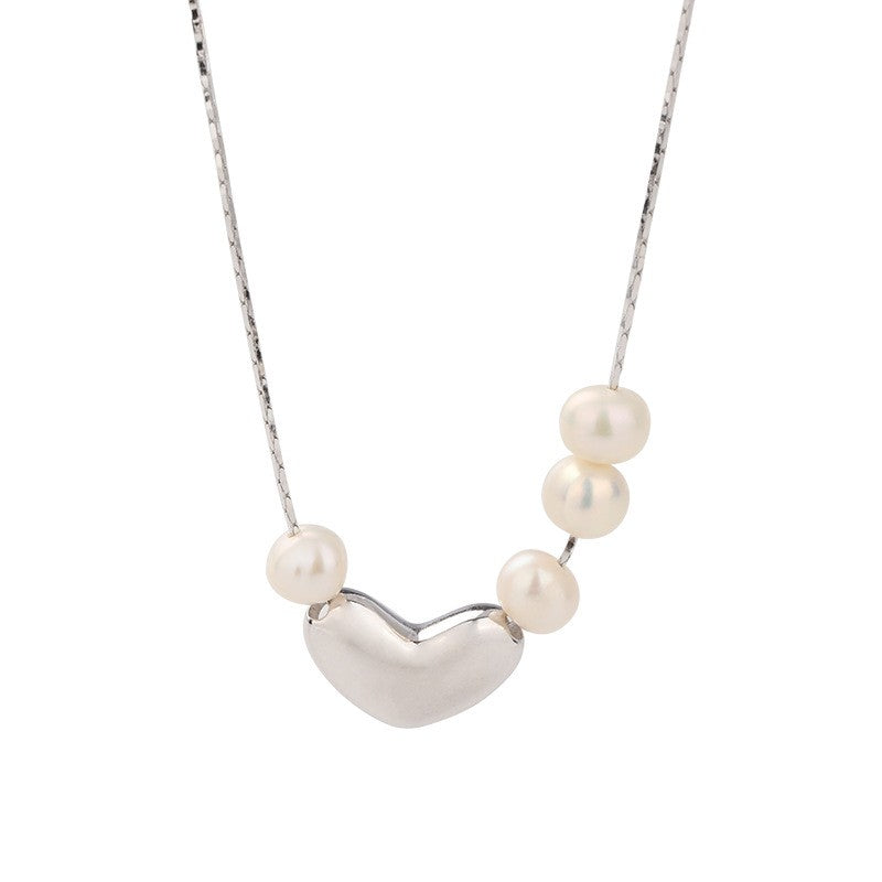 925 Sterling Silver Pearl Fashion Necklace
