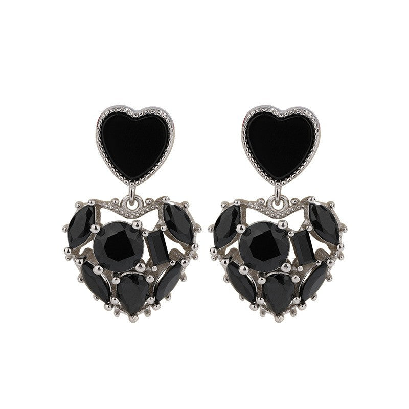 925 Sterling Silver Heart Earrings