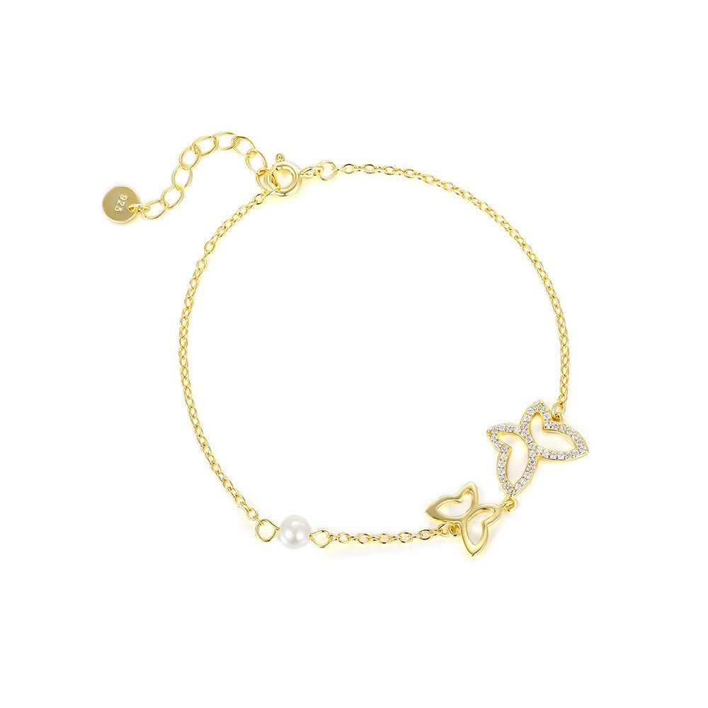 925 Sterling Silver Butterfly Fashion Bracelet