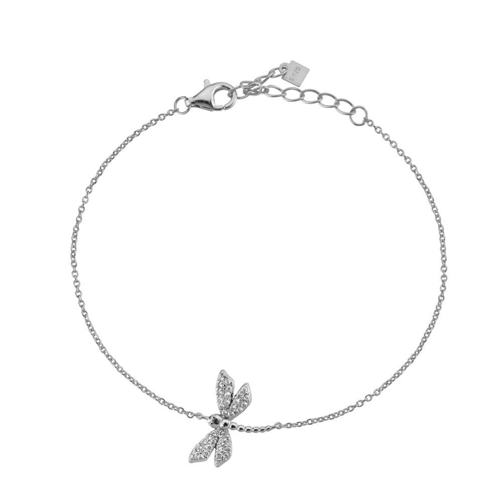 925 Sterling Silver Dragonfly Fashion Bracelet