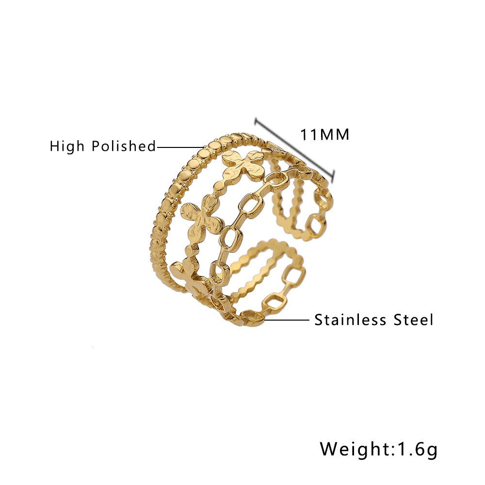 Stainless Steel Unique Fashion Ring