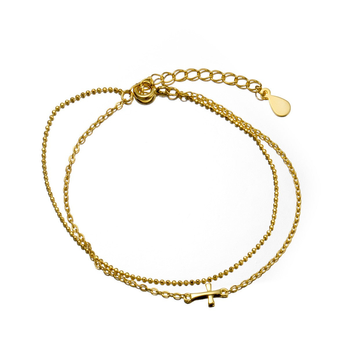 925 Sterling Silver Cross Bracelet