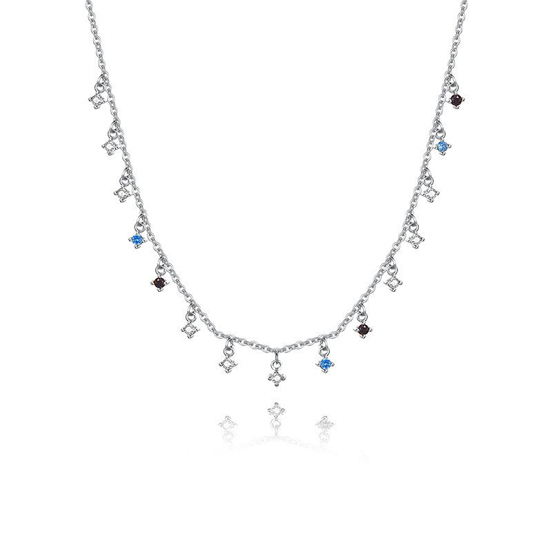 925 Sterling Silver Zircon Pendant Necklace