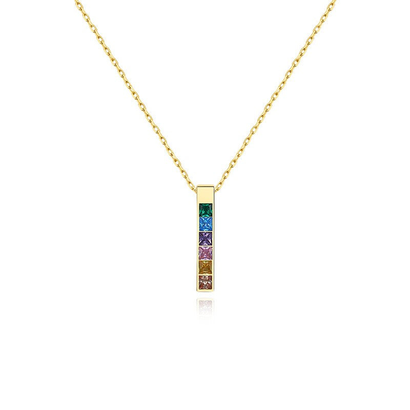 925 Sterling Silver Zircon Pendant Necklace