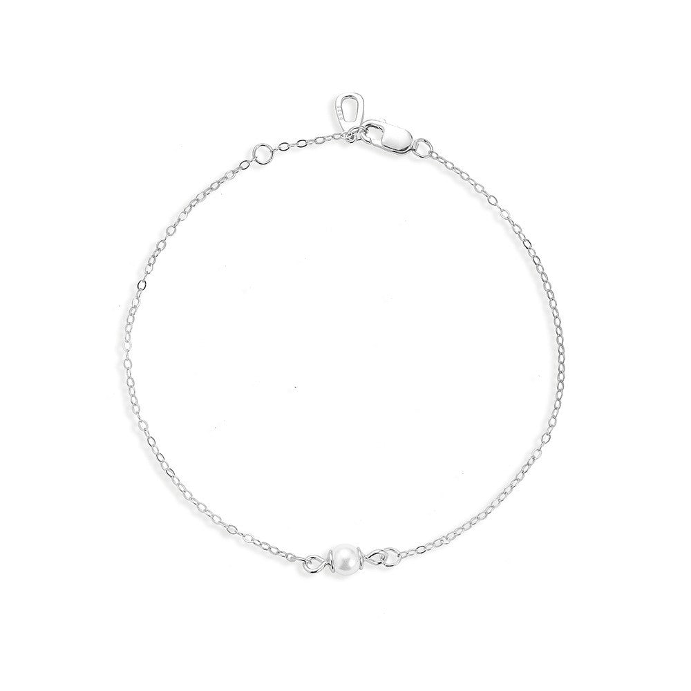 925 Sterling Silver Pearl Fashion Bracelet