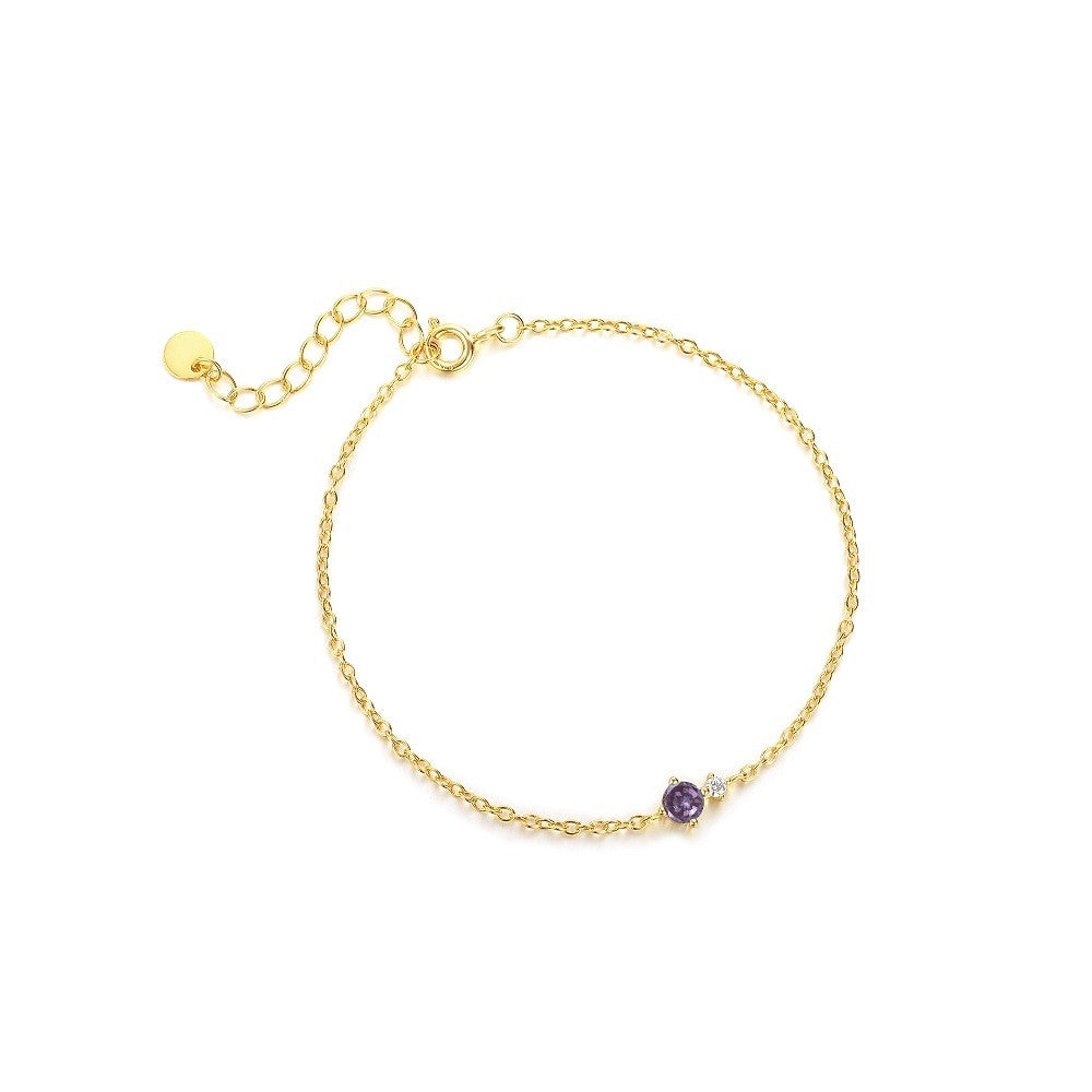 925 Sterling Silver Zircon Fashion Bracelet
