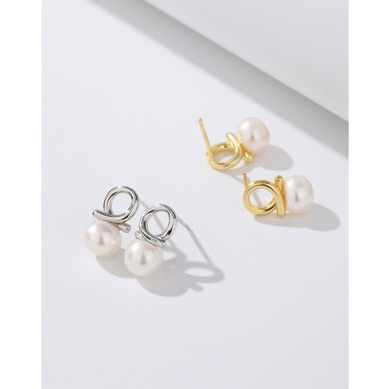 925 Sterling Silver Pearl Earrings