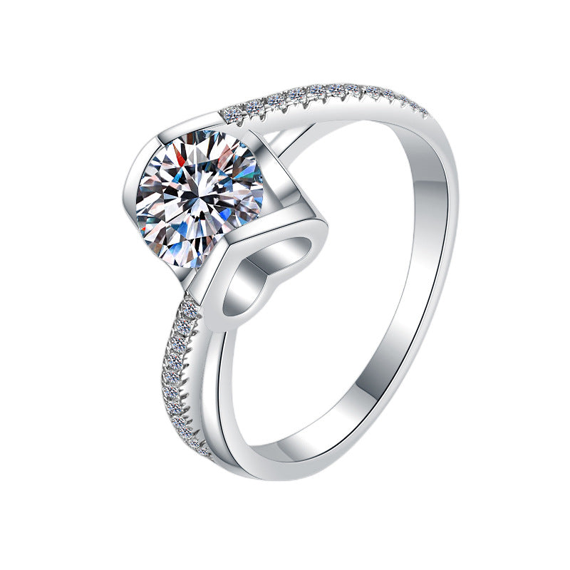 925 Sterling Silver Elegant Cubic Zirconia Fashion Ring