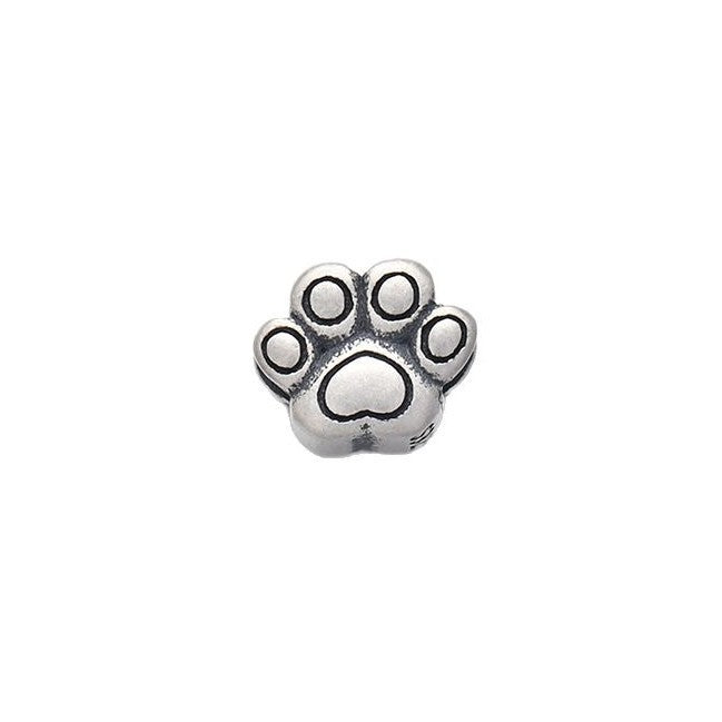 925 Sterling Silver Vintage Paw Charm For Jewelry DIY