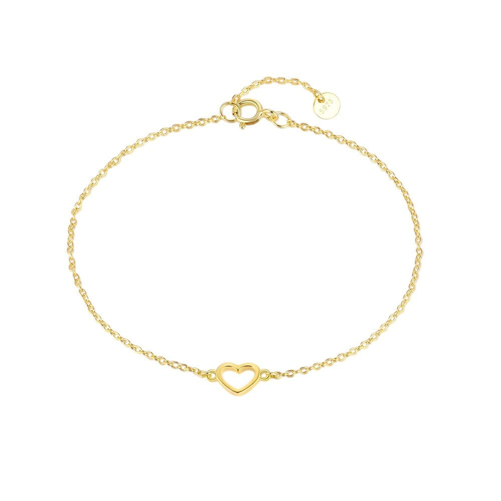 925 Sterling Silver Heart Fashion Bracelet
