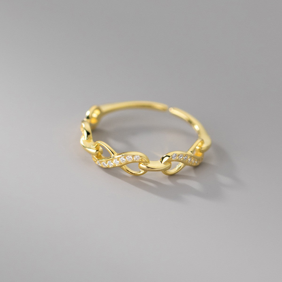 925 Sterling Silver Infinity Fashion Ring