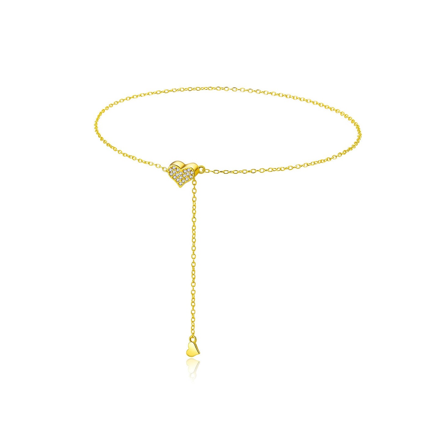 925 Sterling Silver Heart Fashion Bracelet