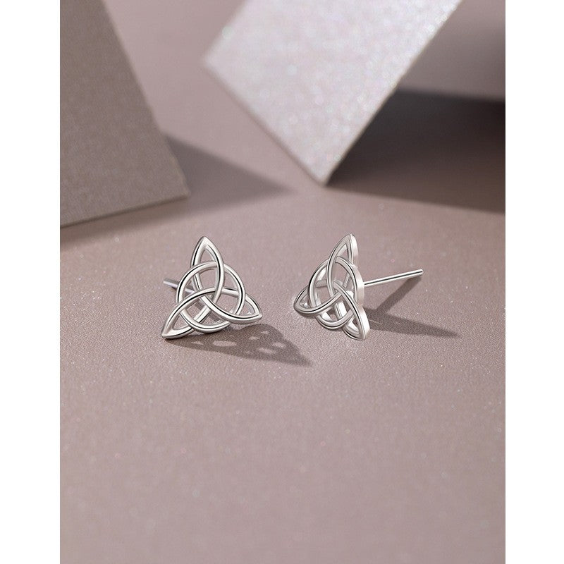 925 Sterling Silver Celtic knots Stud Earrings