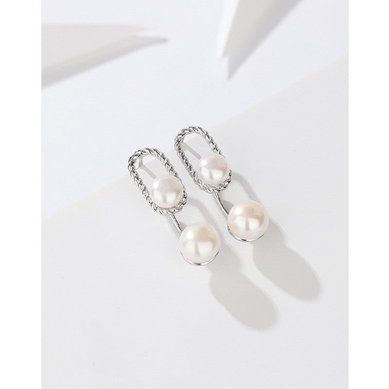 925 Sterling Silver Pearl Earrings