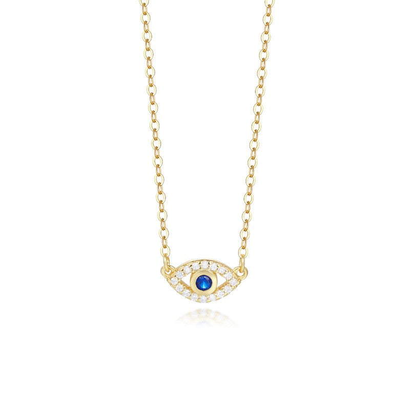 925 Sterling Silver Evil Eye Pendant Necklace
