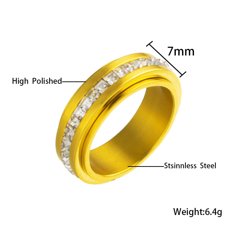 Stainless Steel Minimalist Fashion Ring