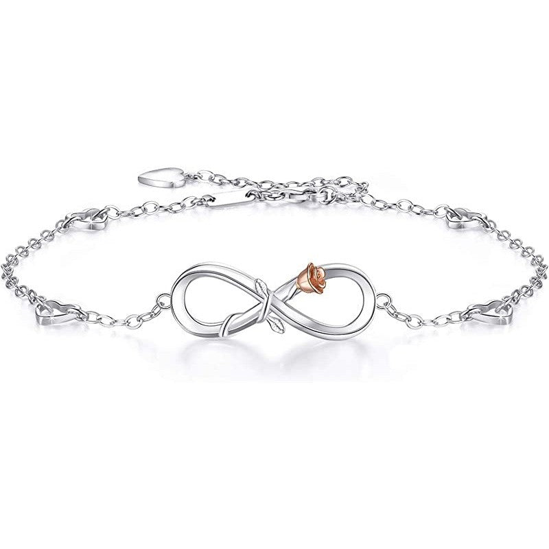 925 Sterling Silver Infinity Fashion Bracelet