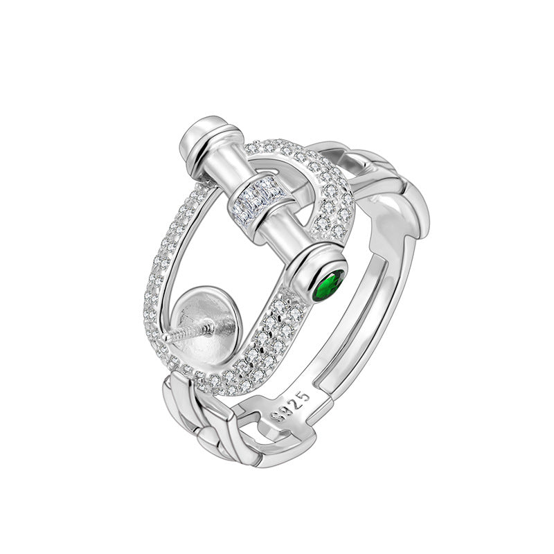 925 Silver Ring mountings for Pearl