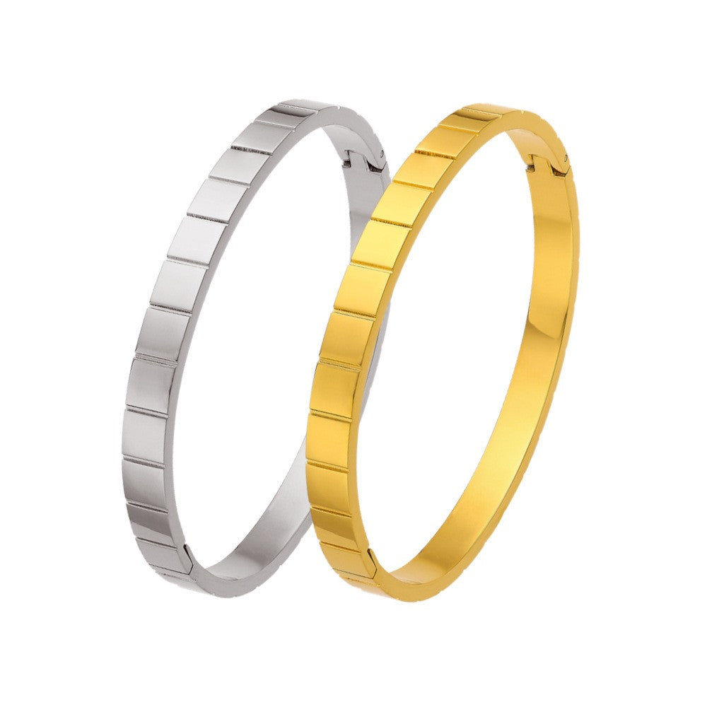 Stainless Steel Minimalist Fashion Bangle