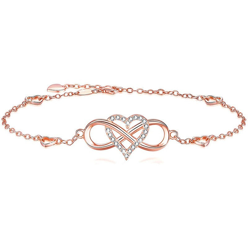 925 Sterling Silver Infinity Fashion Bracelet
