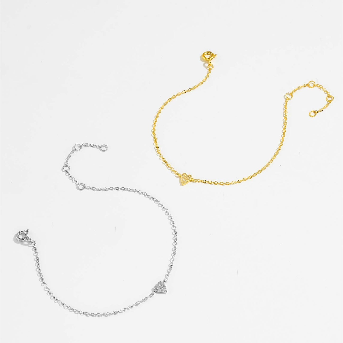 925 Sterling Silver Heart Fashion Bracelet