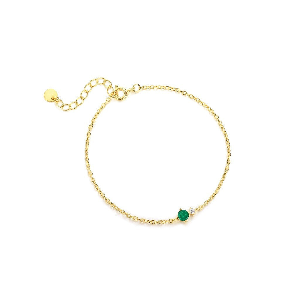 925 Sterling Silver Zircon Fashion Bracelet