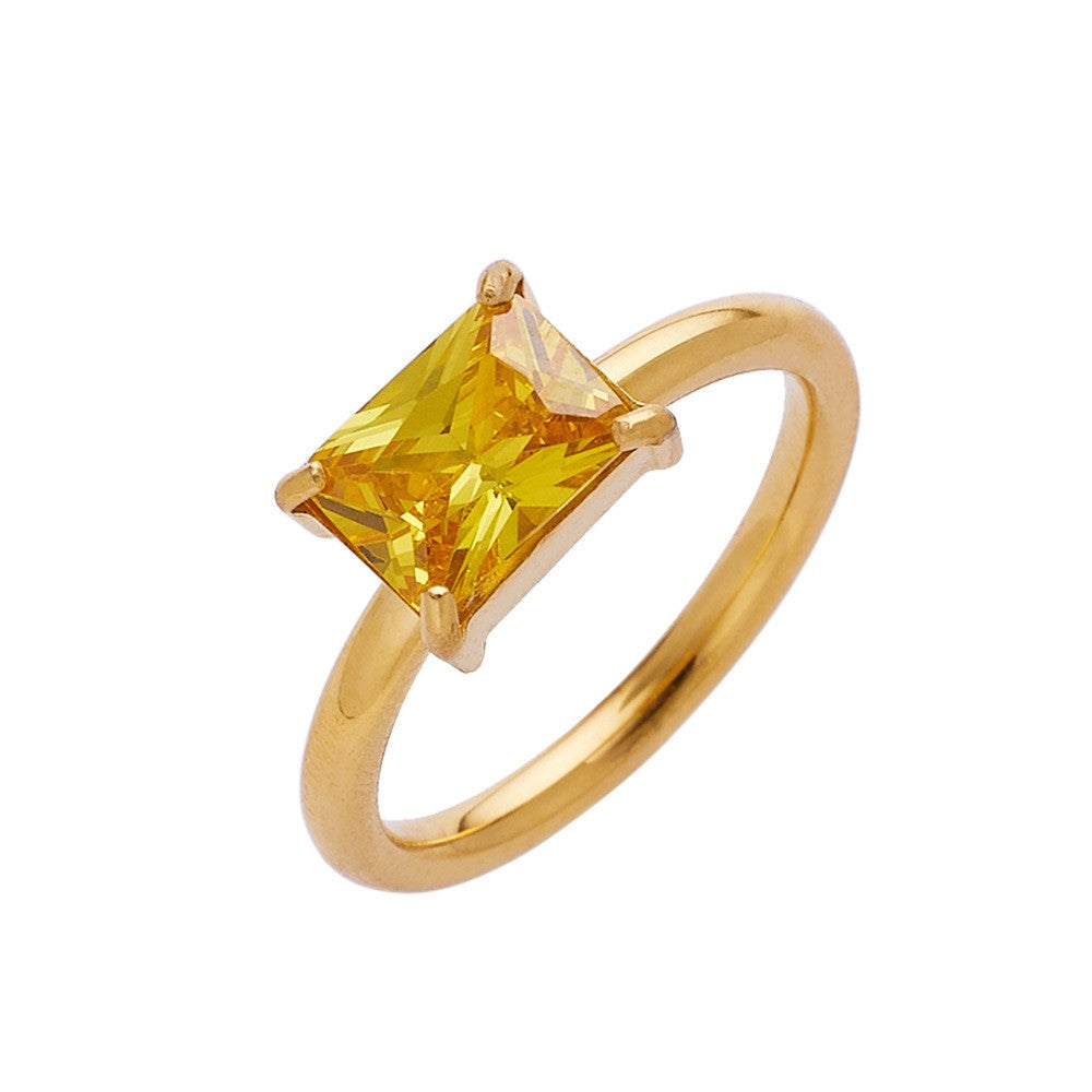 Stainless Steel Minimalist Fashion Ring