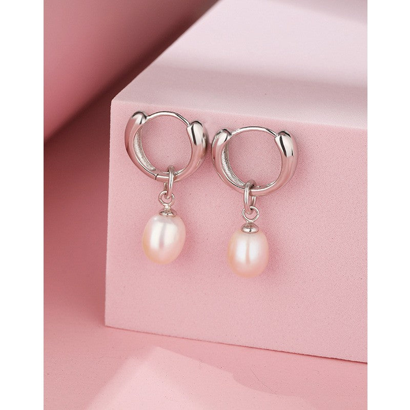 925 Sterling Silver Pearl Earrings