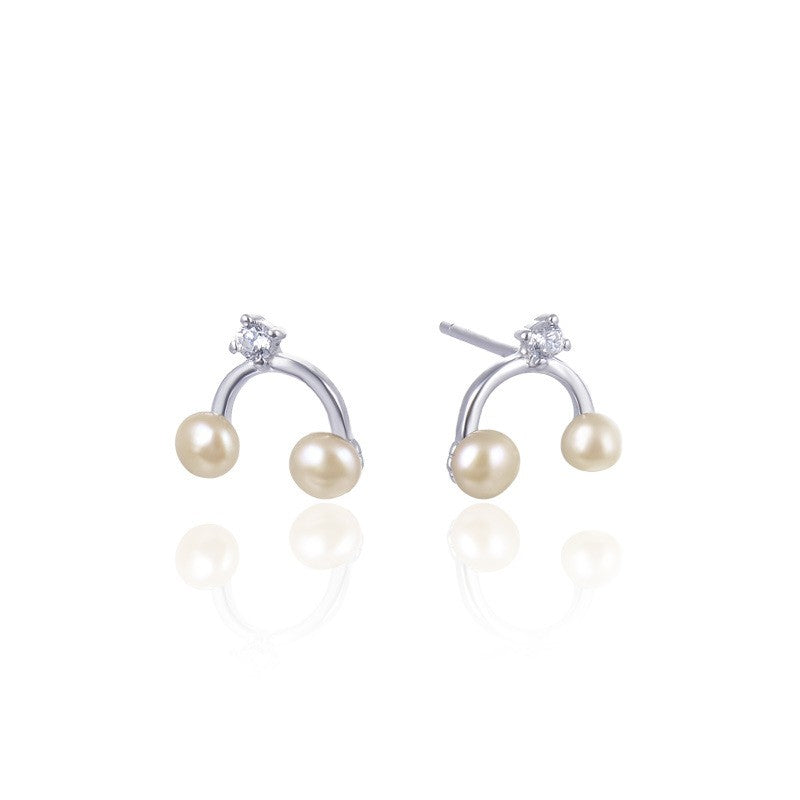 925 Sterling Silver Pearl Earrings