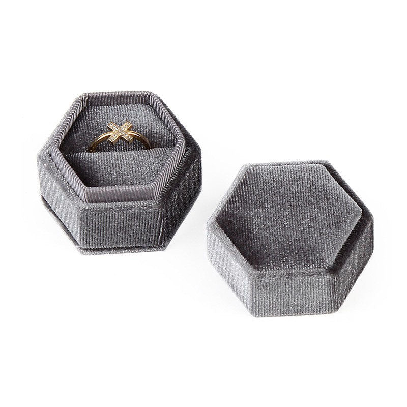 Velvet Hexagonal Jewelry Gift Box