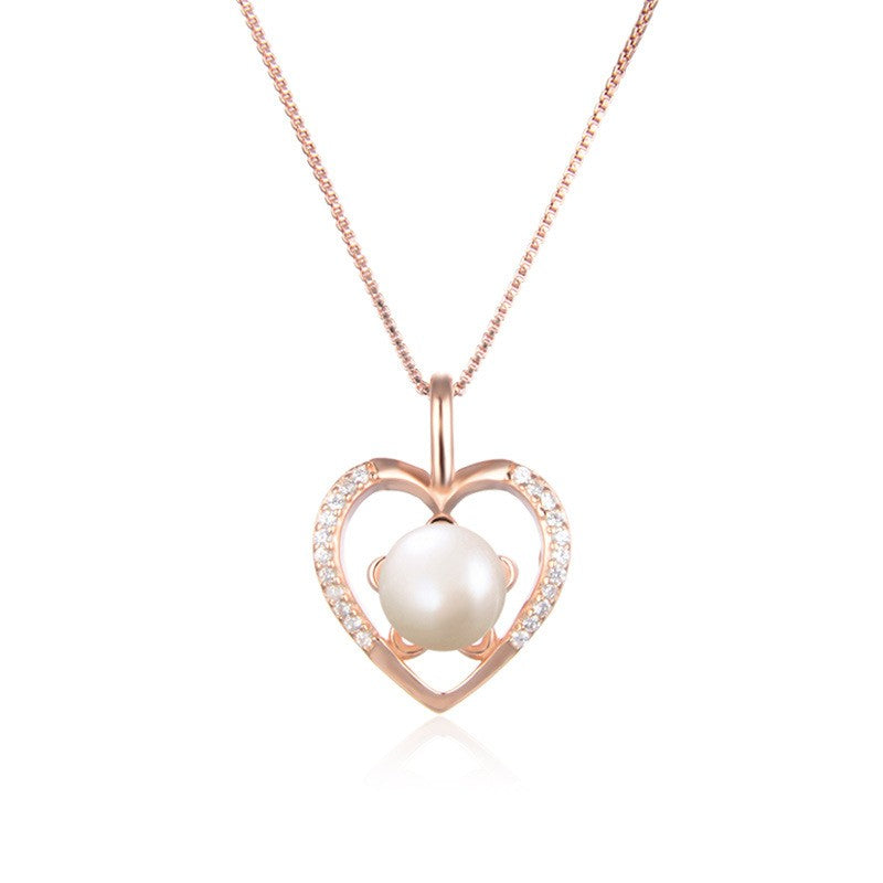 925 Sterling Silver Pearl Fashion Necklace